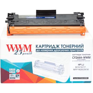 Картридж тонерний WWM для HP LJ M15/16/17, MFP M28/29/30 аналог CF244A Black ( 1000 ст.) (CF244A-WWM)