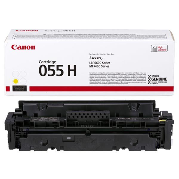 Заправка картриджа Canon 055H yellow (3017C002)