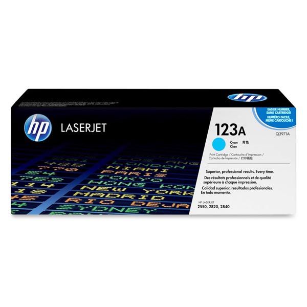Заправка картриджа HP 123A cyan Q3971A