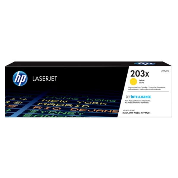 Заправка картриджа HP 203X yellow CF542X