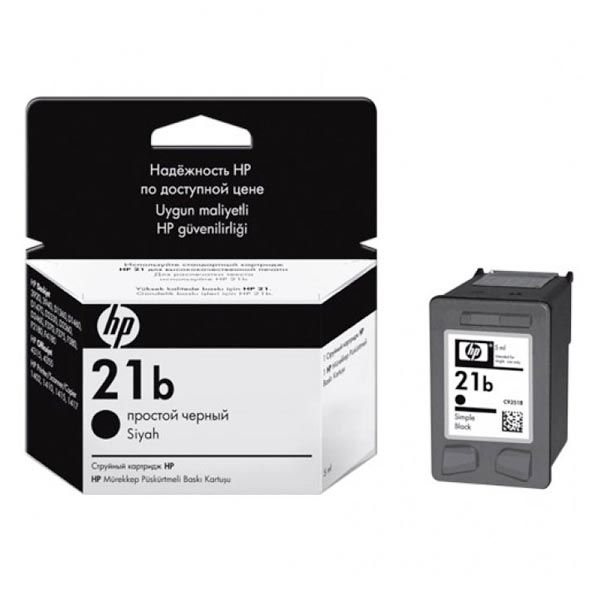 Заправка картриджа HP 21 text black C9351BE