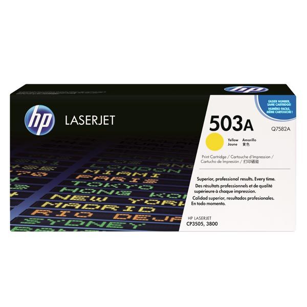 Заправка картриджа HP 503A yellow Q7582A
