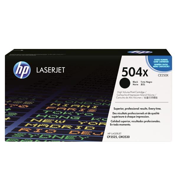 Заправка картриджа HP 504A black CE250X