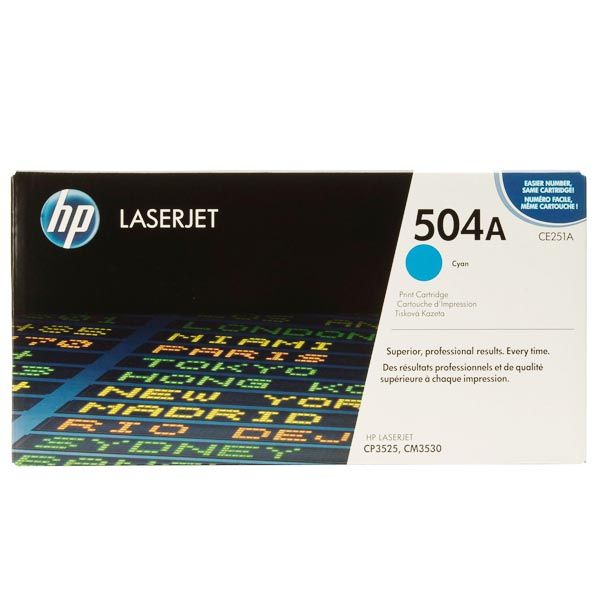 Заправка картриджа HP 504A cyan CE251A