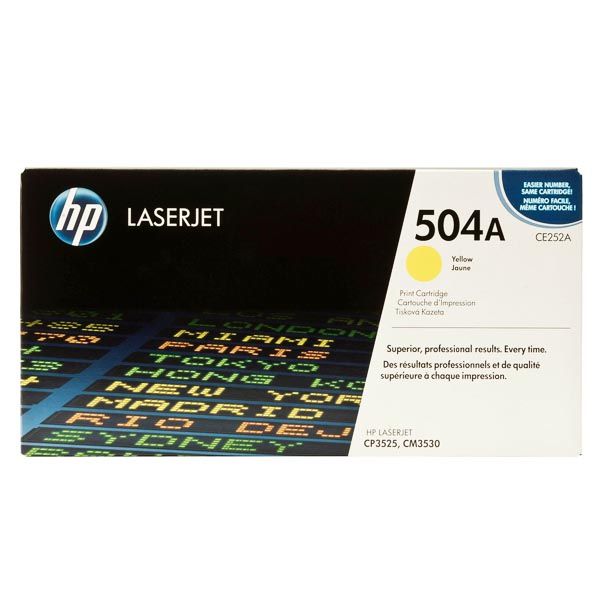 Заправка картриджа HP 504A yellow CE252A