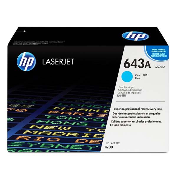 Заправка картриджа HP 643A cyan Q5951A