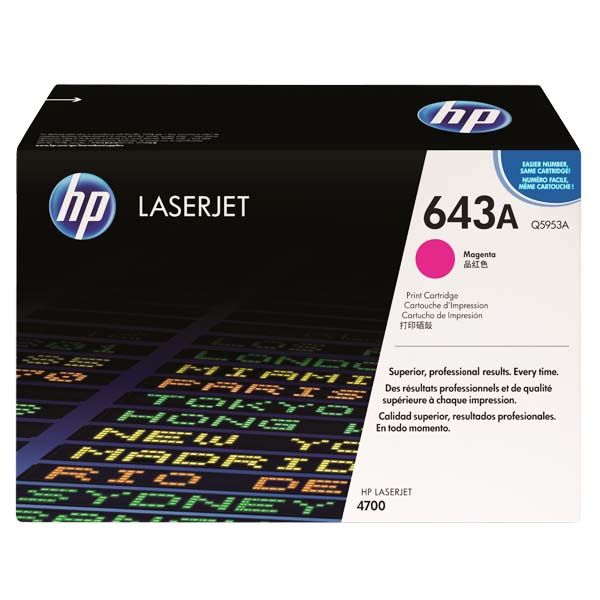 Заправка картриджа HP 643A magenta Q5953A