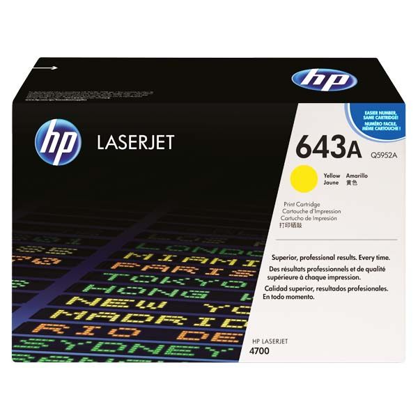 Заправка картриджа HP 643A yellow Q5952A