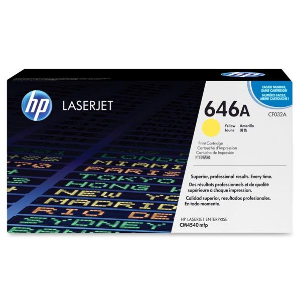 Заправка картриджа HP 646A yellow CF032A