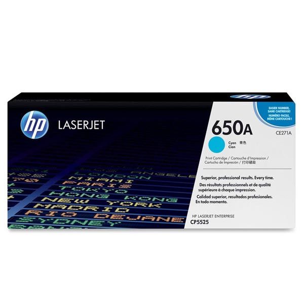 Заправка картриджа HP 650A cyan CE271A