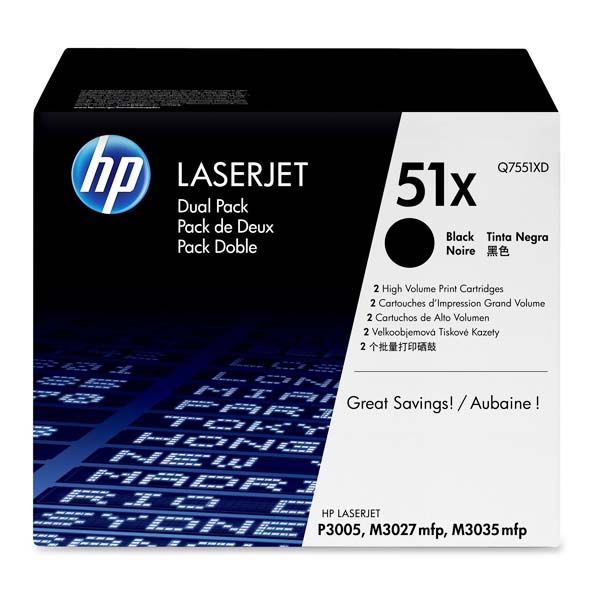 Заправка картриджа HP Q7551XD (2 шт.)
